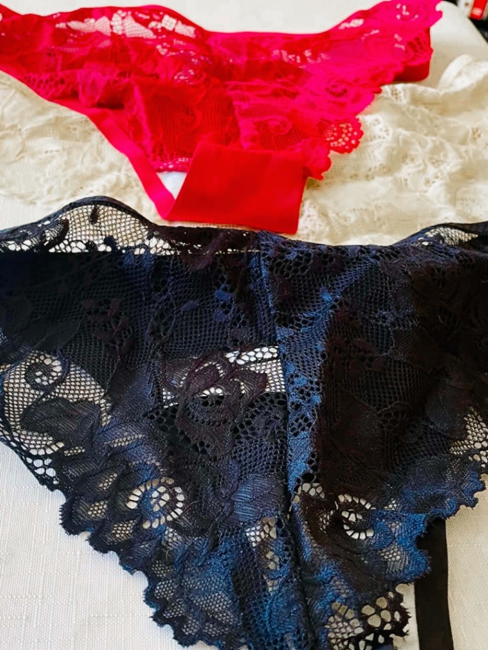 BRAND NEW Lace Seemless Skims Like Panties Underwear 3 Set L